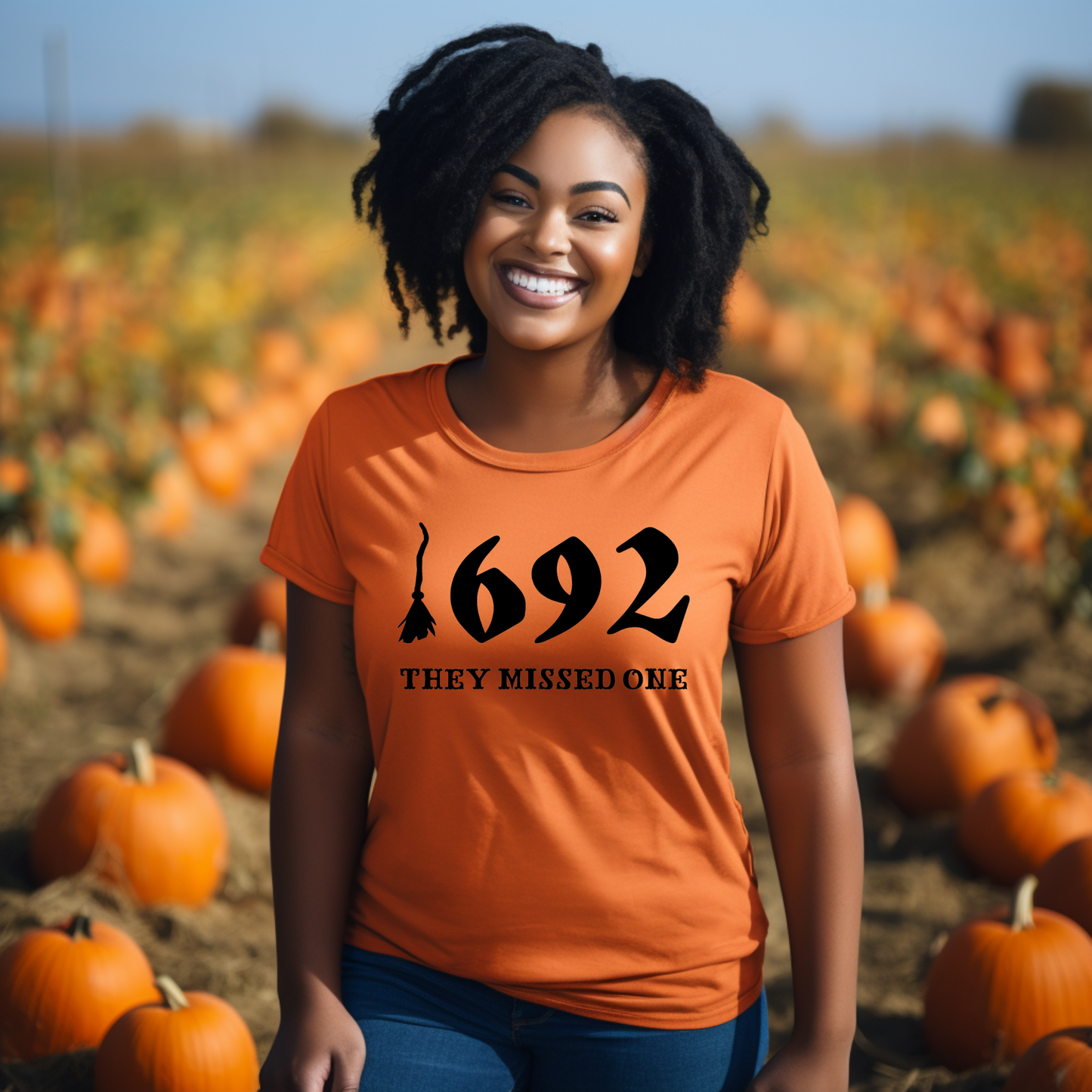 1692 They Missed One - Salem Witch Trials T-Shirt, Spooky Halloween Tee, Witchy and Historic Gift for Women