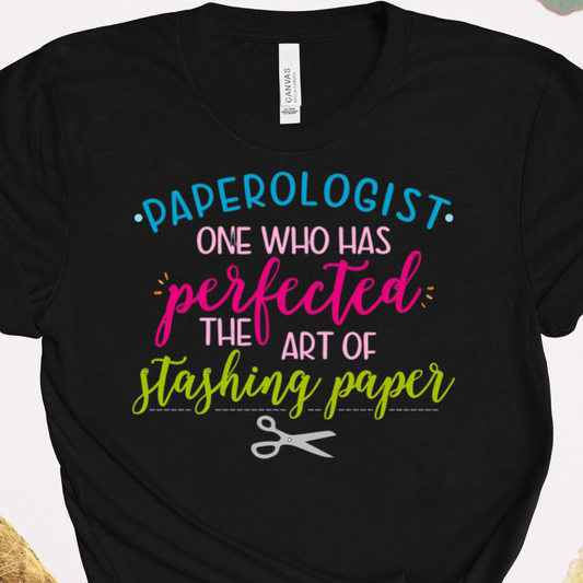 Paperologist Definition T-Shirt - Funny Paper Crafting Tee