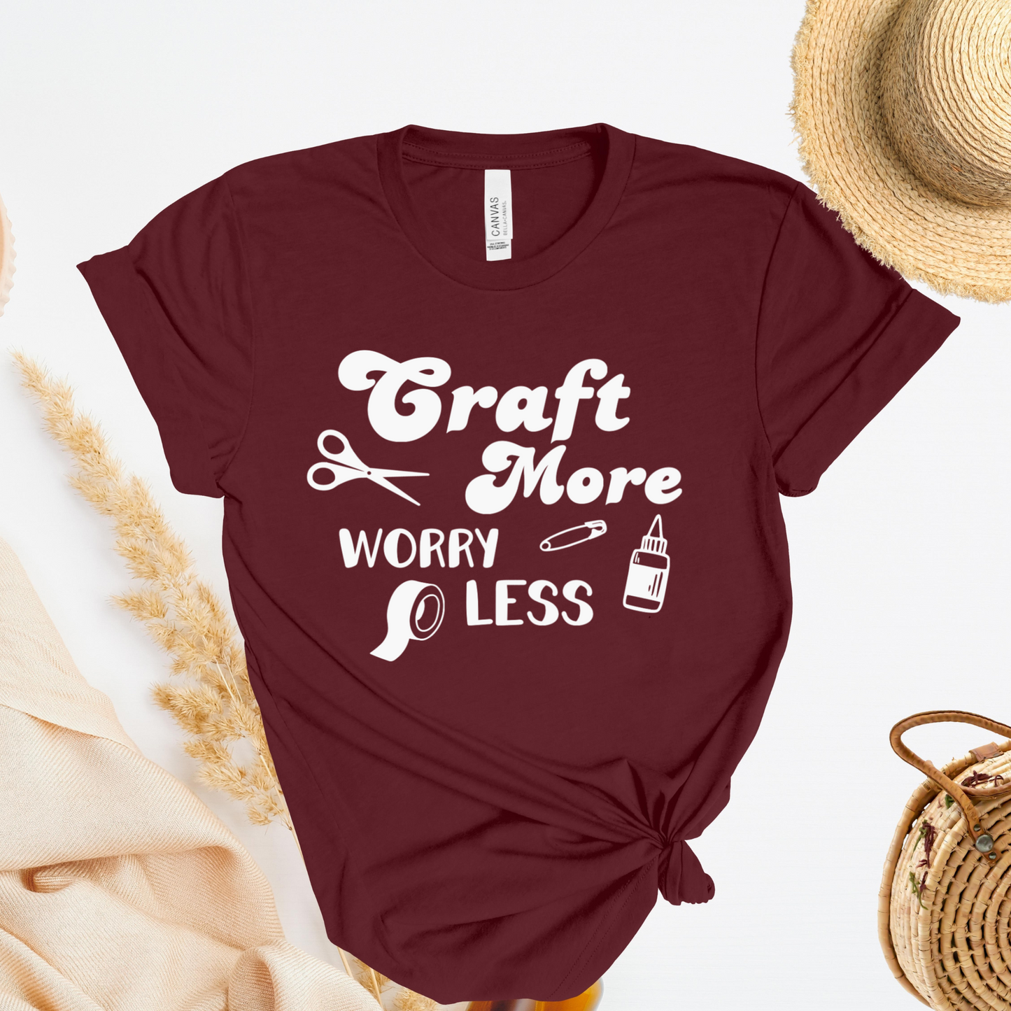 Craft More Worry Less T-Shirt