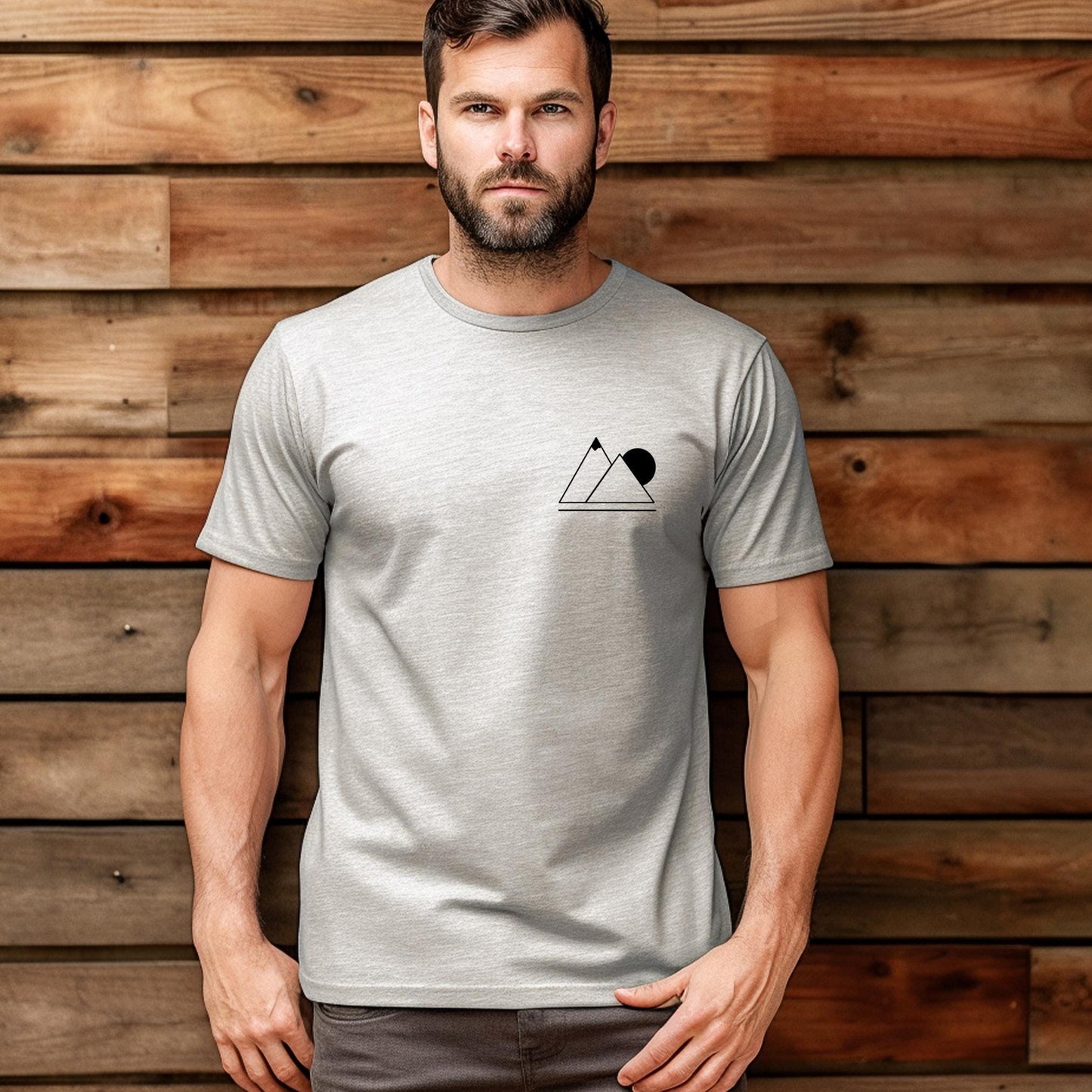 Minimalist Mountain T-Shirt: Simple & Stylish Outdoor Adventure Tee – Unisex