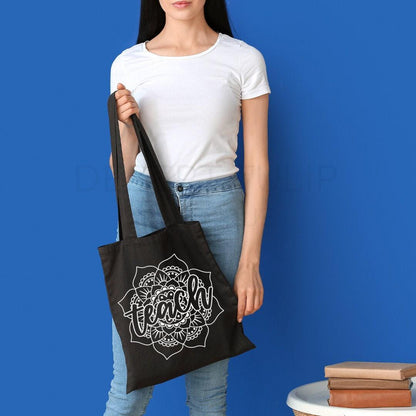 Teacher Mandala Tote Bag - Perfect Gift for Teacher Appreciation & Back to School