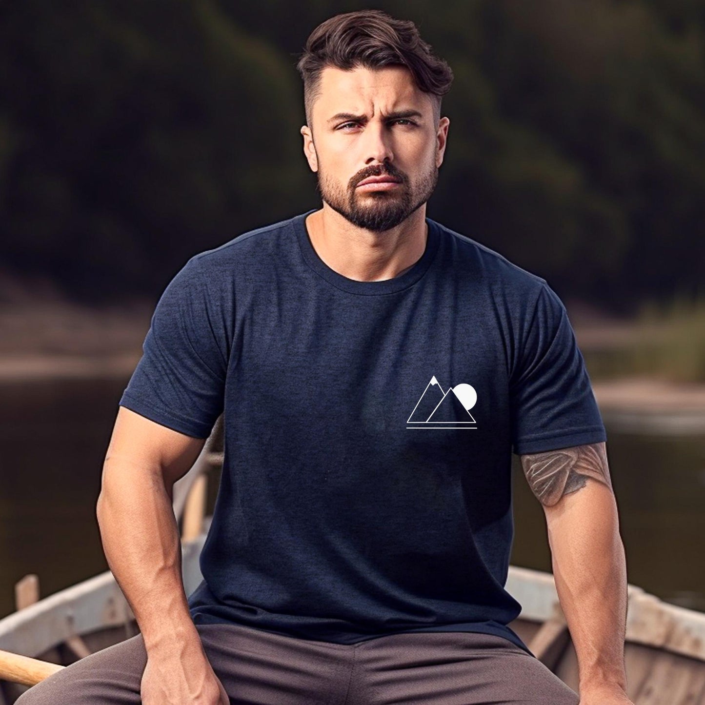 Minimalist Mountain T-Shirt: Simple & Stylish Outdoor Adventure Tee – Unisex