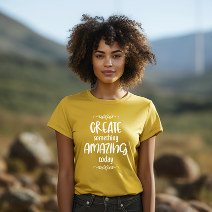 Create Something Amazing Today Inspirational Crafting T-Shirt