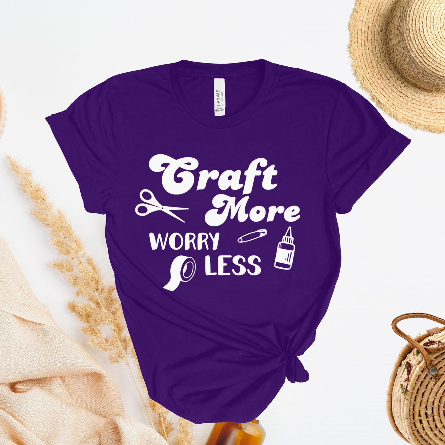 Craft More Worry Less T-Shirt