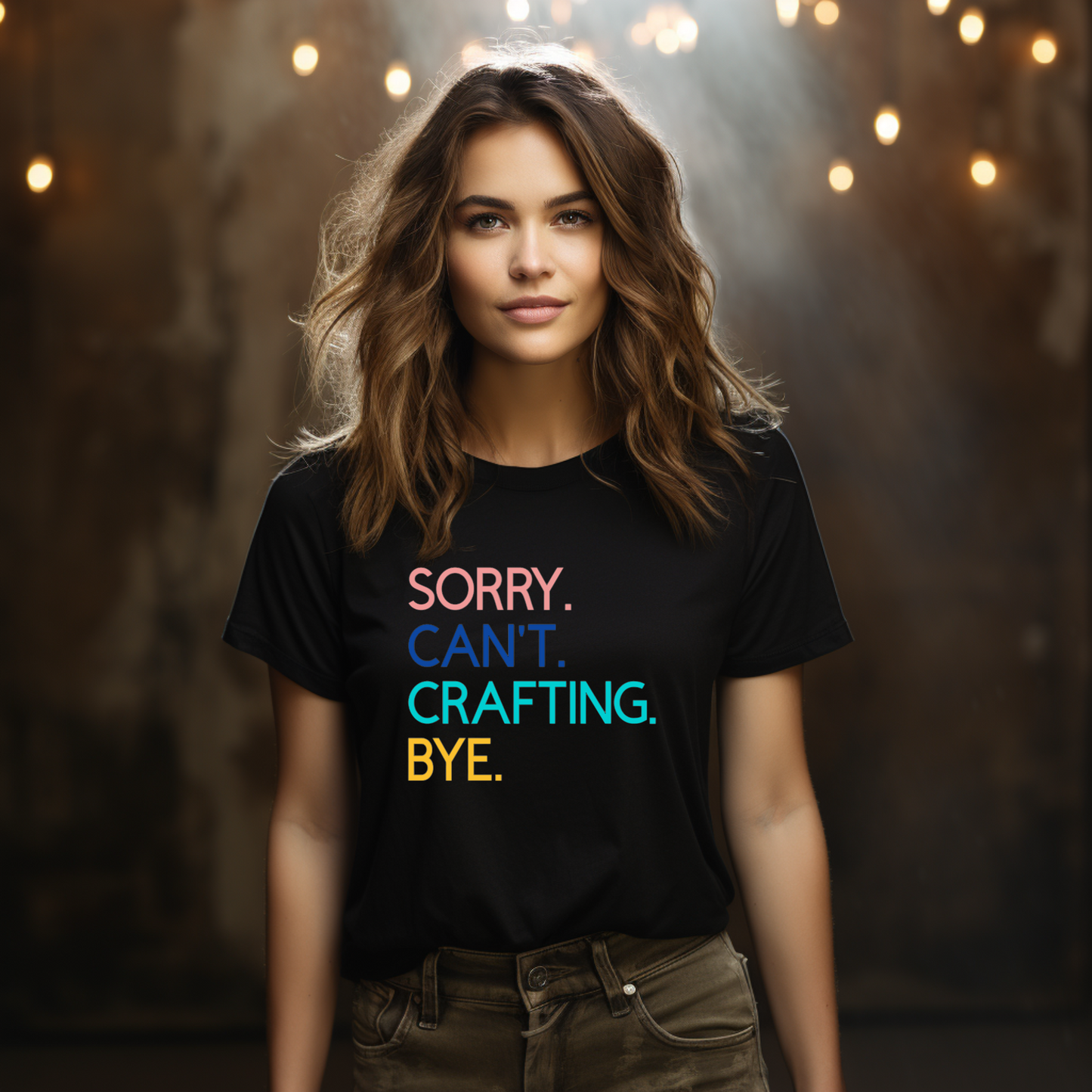 Sorry. Can't. Crafting. Bye. T-Shirt