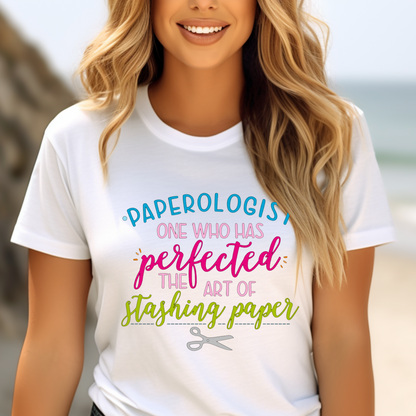 Paperologist Definition T-Shirt - Funny Paper Crafting Tee