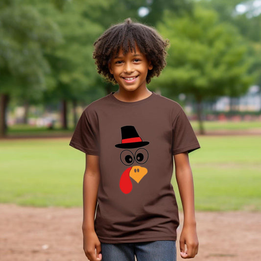 Thanksgiving Turkey T-Shirt for Kids: Cute & Fun Two-Sided Fall Outfit – Sizes 2T to Youth XL