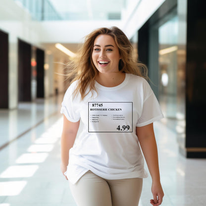 Costco Rotisserie Chicken T-Shirt: Ironic and Trendy for Fans of Quirky Designs – Gender Neutral